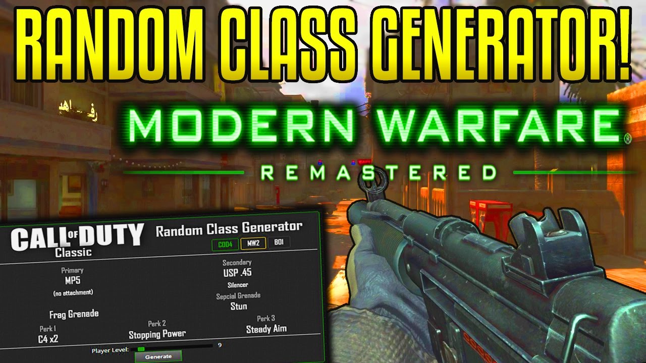 random class generator modern warfare